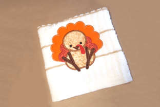 Adorable Turkey Applique for Cozy Sweatshirts