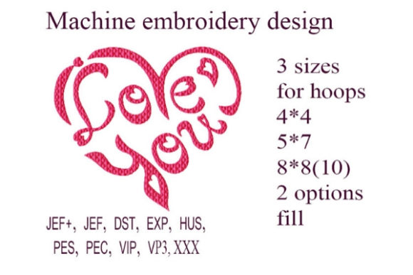 Charming I Love You Heart for Valentine's Day
