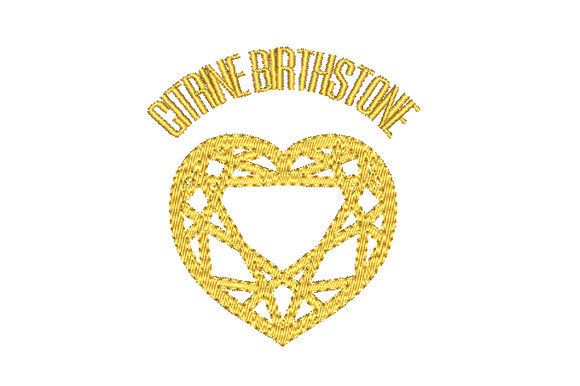 Citrine Birthstone Faceted Heart: A November Gem