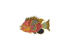 Elegant Douwing-admiral Plate Embroidery Design