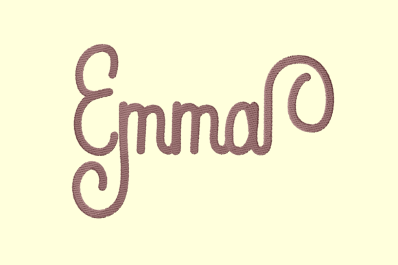 Emma Lettering: A Bold and Elegant Holiday Embroidery