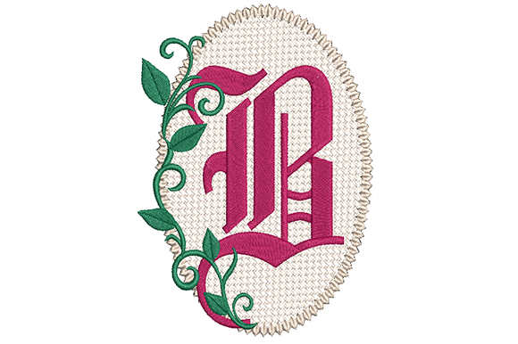Olde English Monogram Letter B: A Premium Embroidery Choice