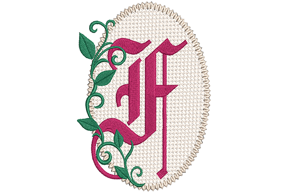 Olde English Monogram Letter F: A Classic Touch