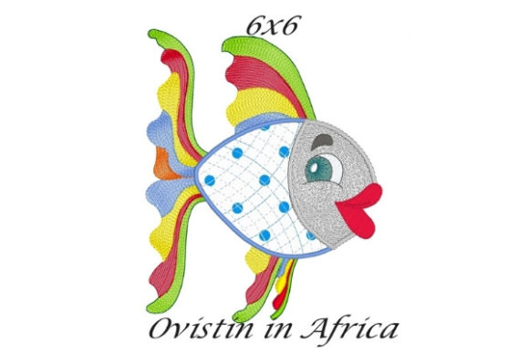 Rainbow Sassy Applique Fish: A Colorful Addition