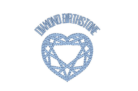 Review: Diamond Birthstone Faceted Heart Embroidery